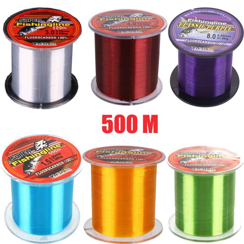 Fluorocarbon Line - 1pc 500M Fishing Line Super Strong